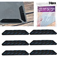 QLOUNI 24pcs Pinzas para Alfombras - Bases Antideslizantes para Alfombrillas Reutilizables Lavables Adhesivo Fuerte…
